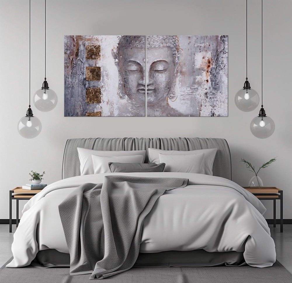 Buddha canvas wall art Yoga print Zen wall decor Meditation art Buddha Painting print Yoga Studio