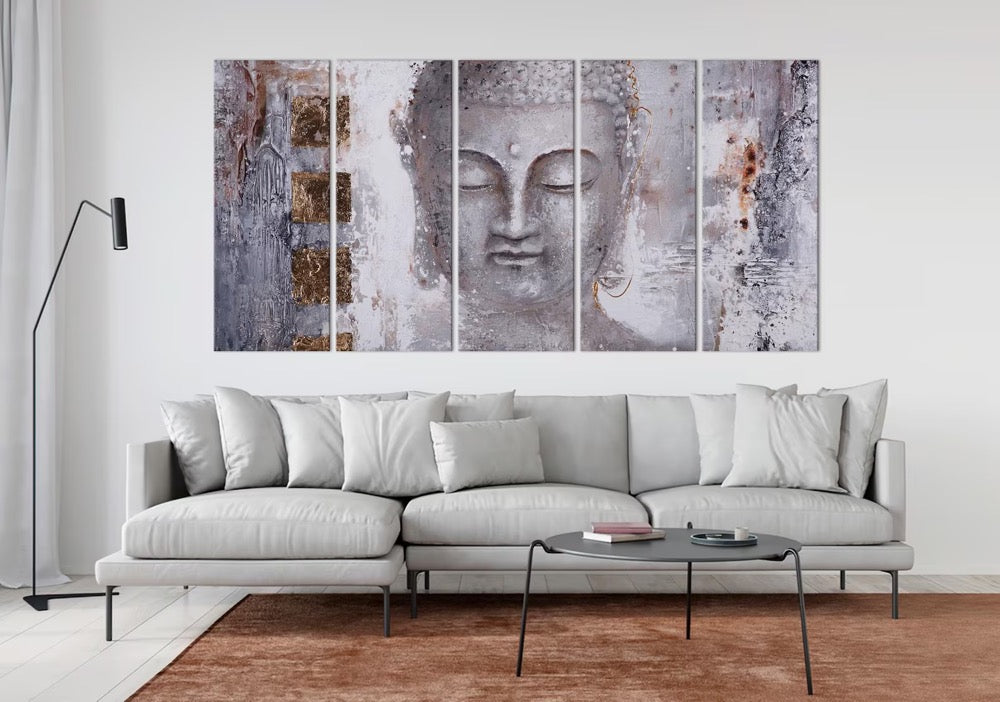 Buddha canvas wall art Yoga print Zen wall decor Meditation art Buddha Painting print Yoga Studio