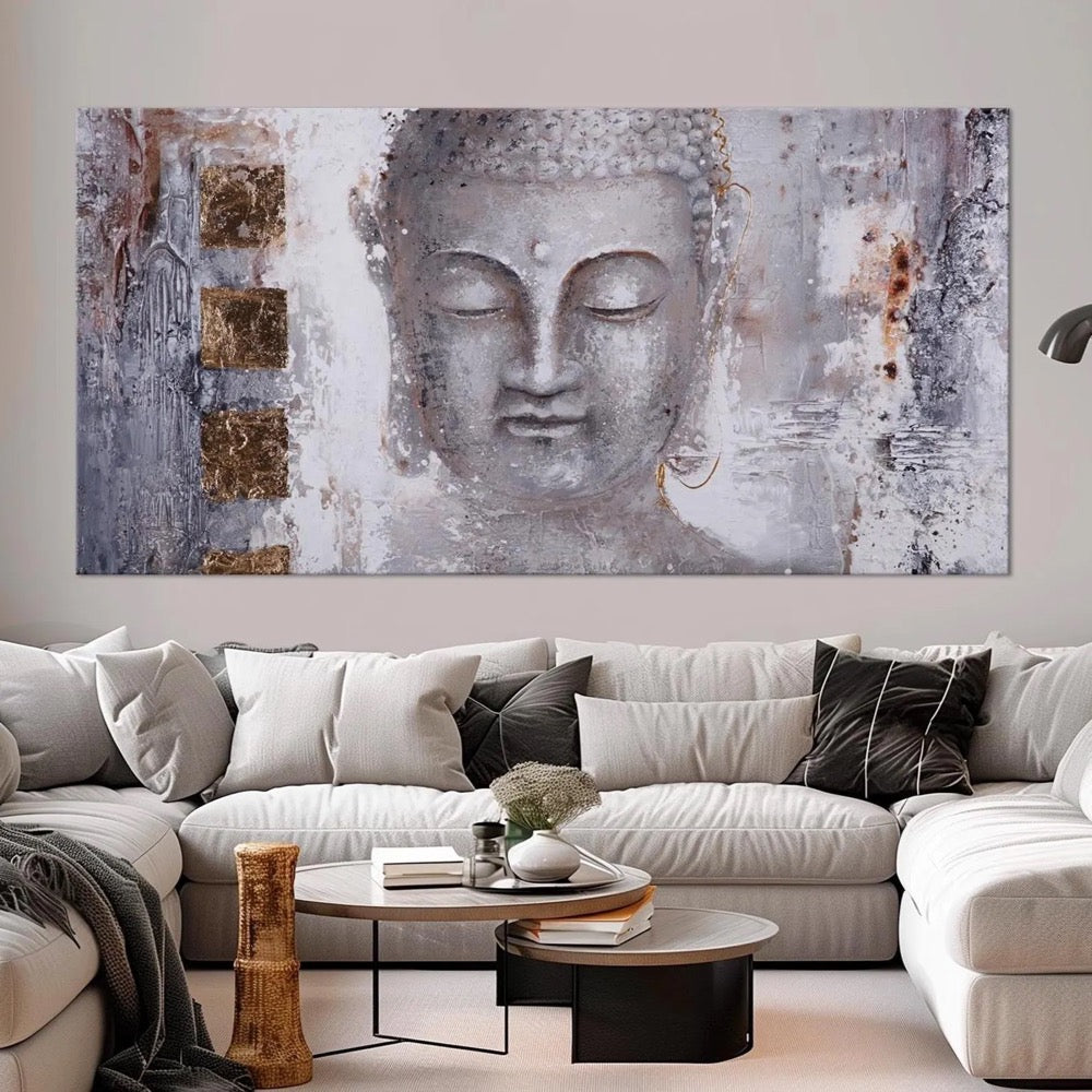 Buddha canvas wall art Yoga print Zen wall decor Meditation art Buddha Painting print Yoga Studio